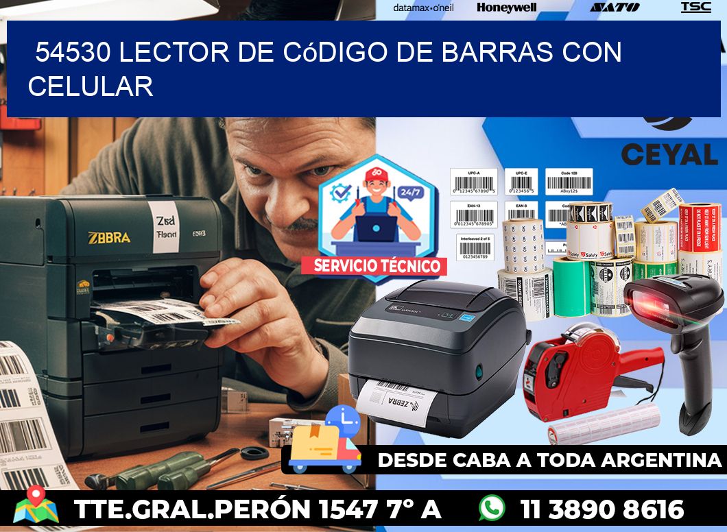 54530 Lector de código de barras con celular
