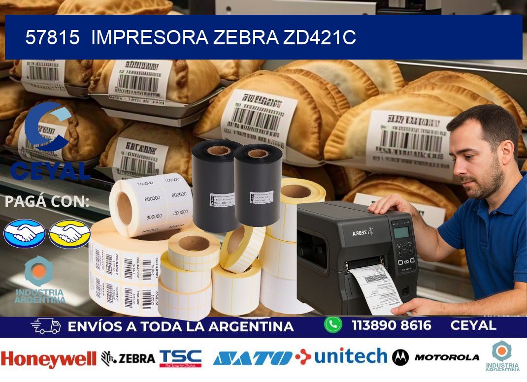 57815  Impresora Zebra zd421c