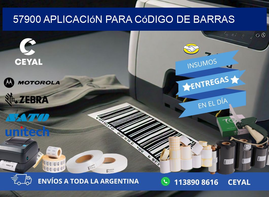 57900 Aplicación para código de barras