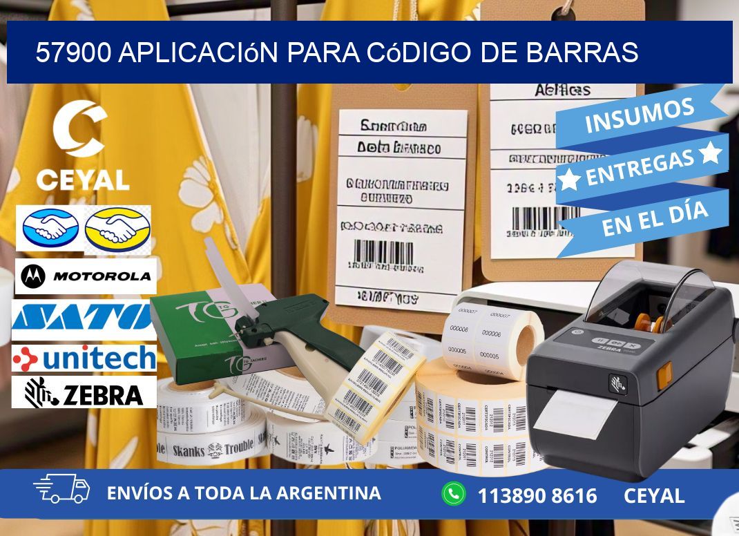 57900 Aplicación para código de barras