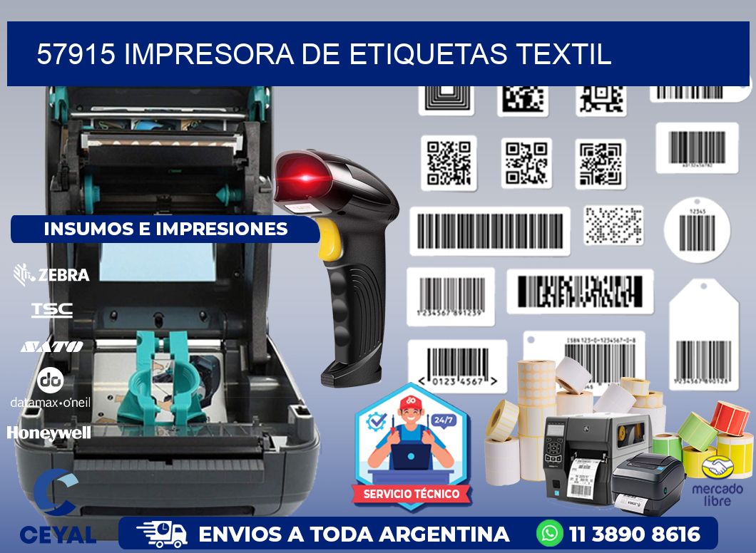 57915 Impresora de etiquetas textil