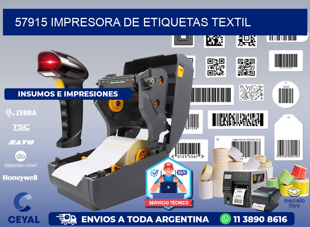 57915 Impresora de etiquetas textil