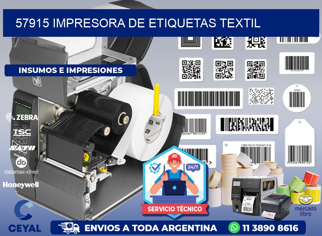 57915 Impresora de etiquetas textil