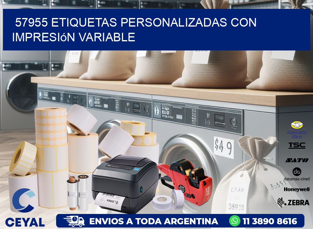 57955 etiquetas personalizadas con impresión variable