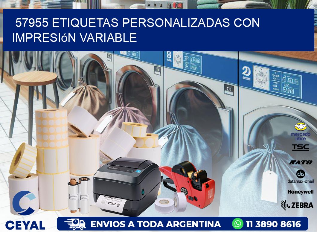 57955 etiquetas personalizadas con impresión variable