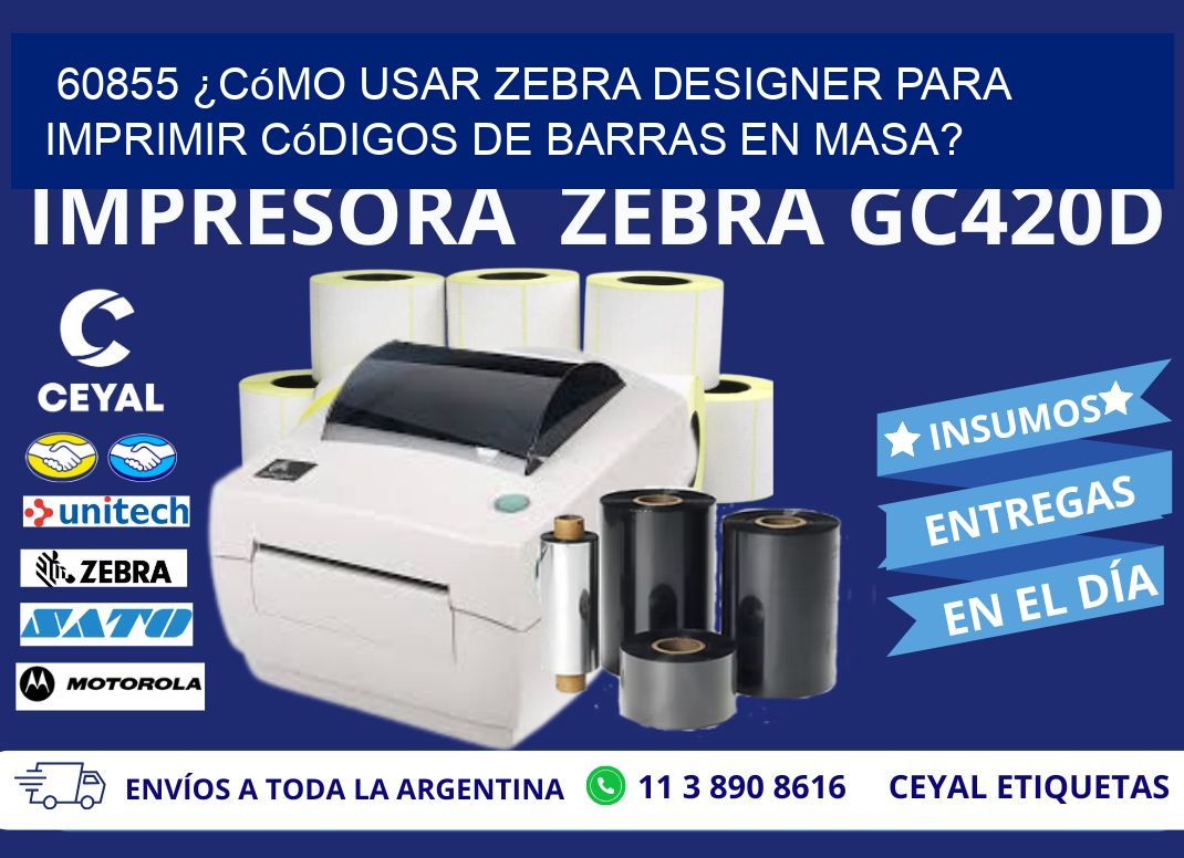 60855 ¿Cómo usar Zebra Designer para imprimir códigos de barras en masa?