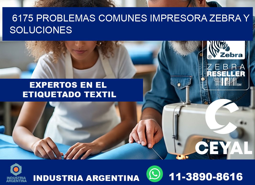 6175 problemas comunes impresora Zebra y soluciones