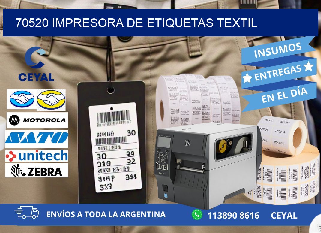 70520 Impresora de etiquetas textil