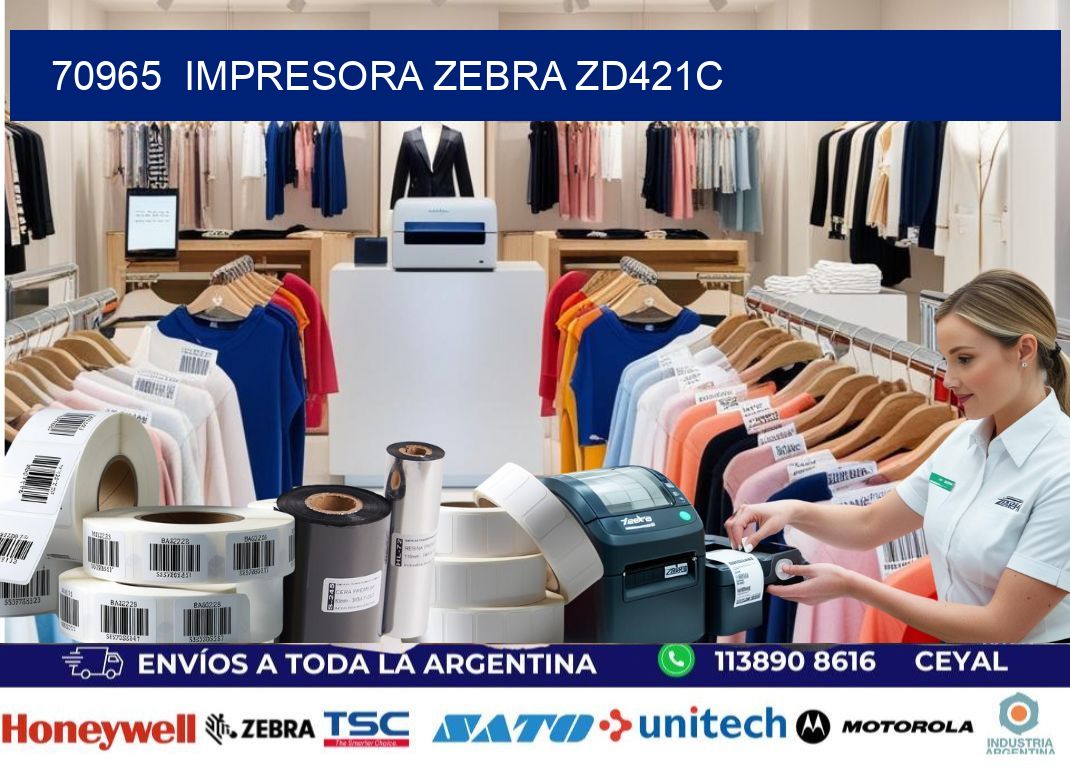 70965  Impresora Zebra zd421c