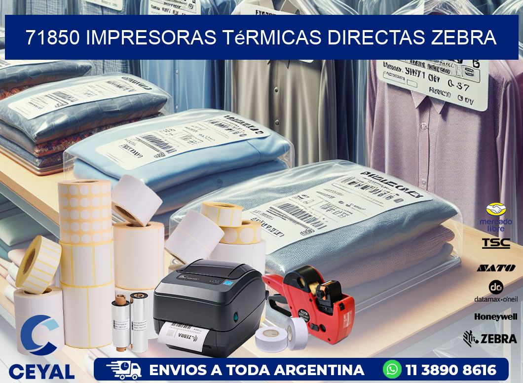 71850 impresoras térmicas directas zebra