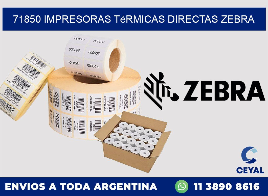 71850 impresoras térmicas directas zebra
