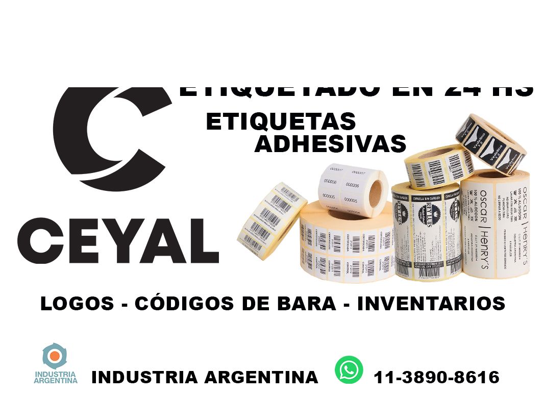 73710 etiquetas personalizadas con impresión variable
