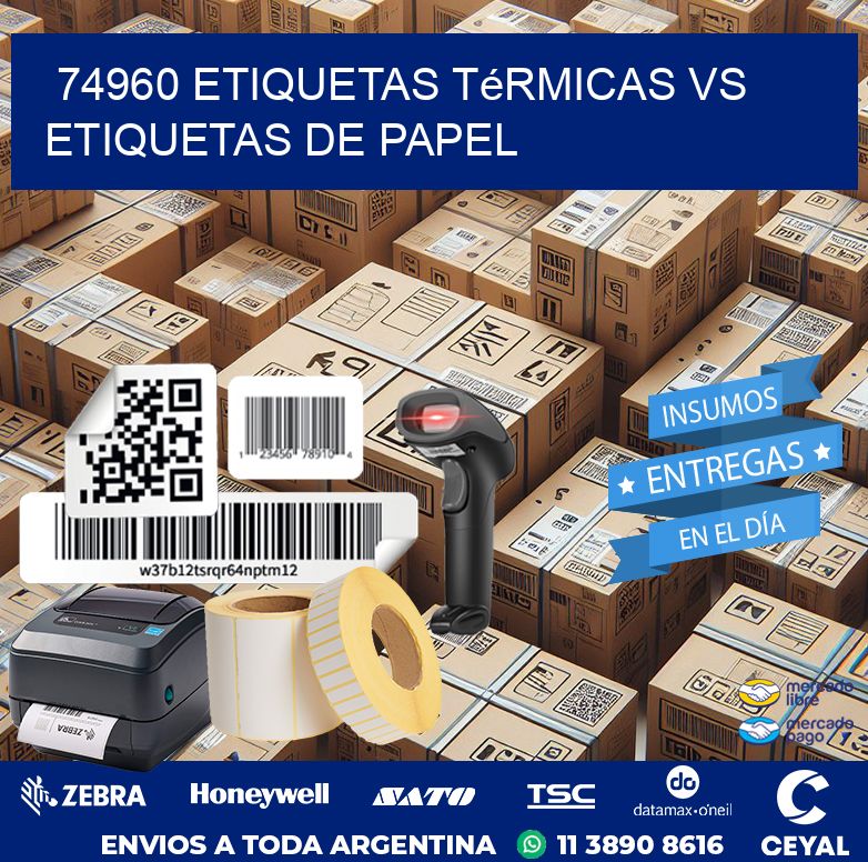 74960 etiquetas térmicas vs etiquetas de papel