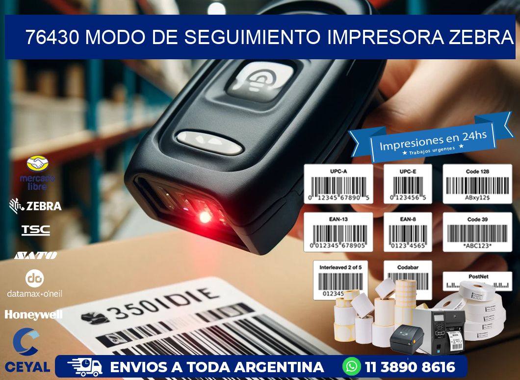 76430 Modo de seguimiento impresora Zebra