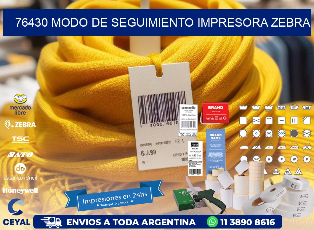 76430 Modo de seguimiento impresora Zebra