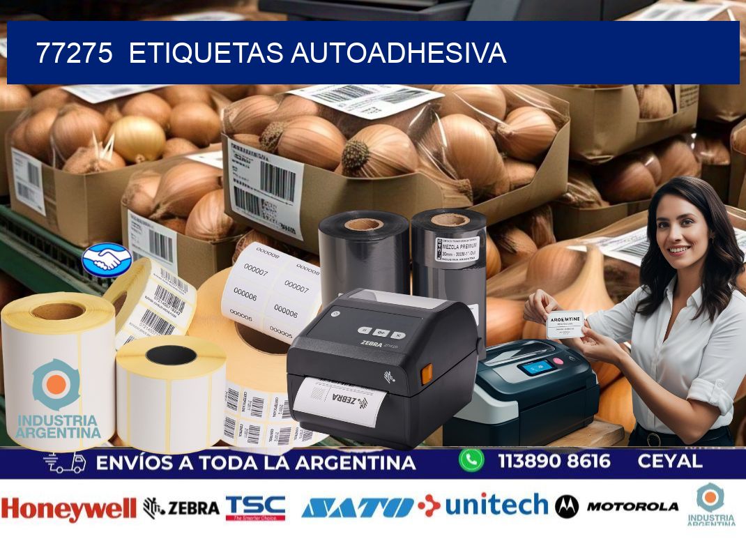 77275 etiquetas autoadhesiva