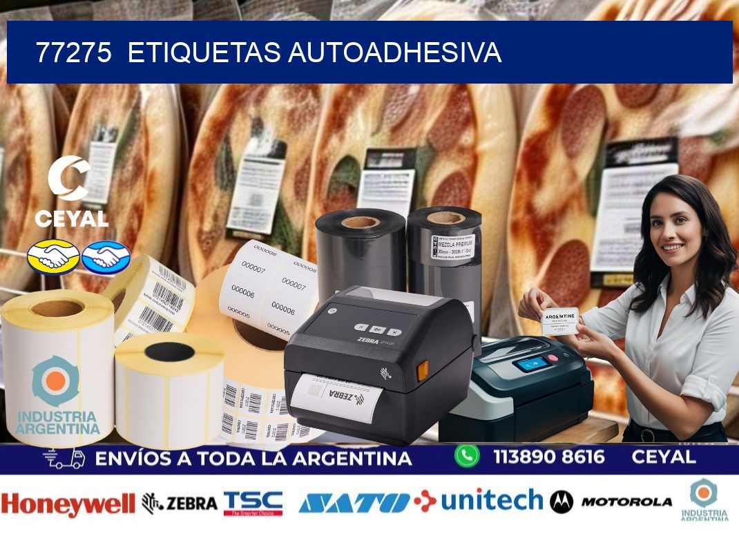 77275 etiquetas autoadhesiva
