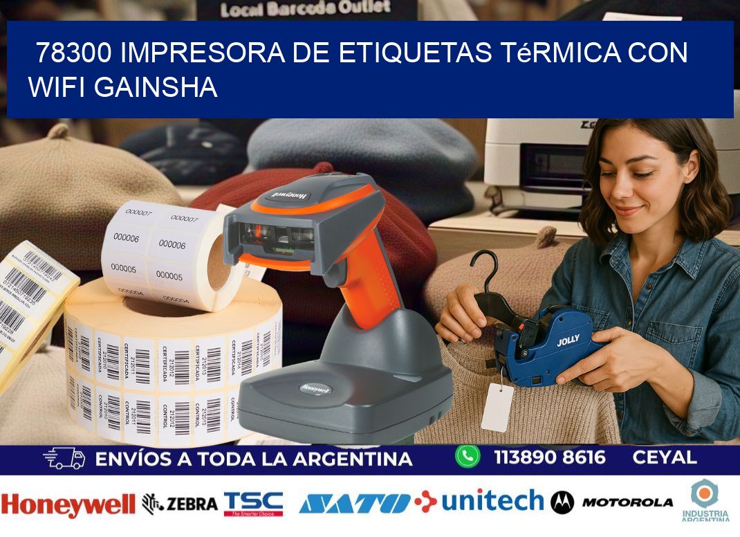 78300 impresora de etiquetas térmica con wifi GAINSHA