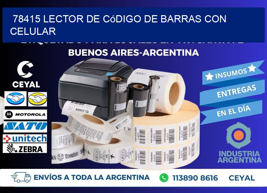 78415 Lector de código de barras con celular