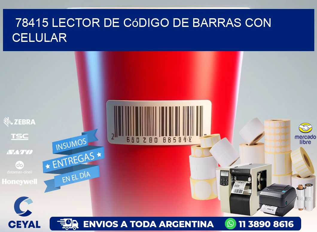 78415 Lector de código de barras con celular