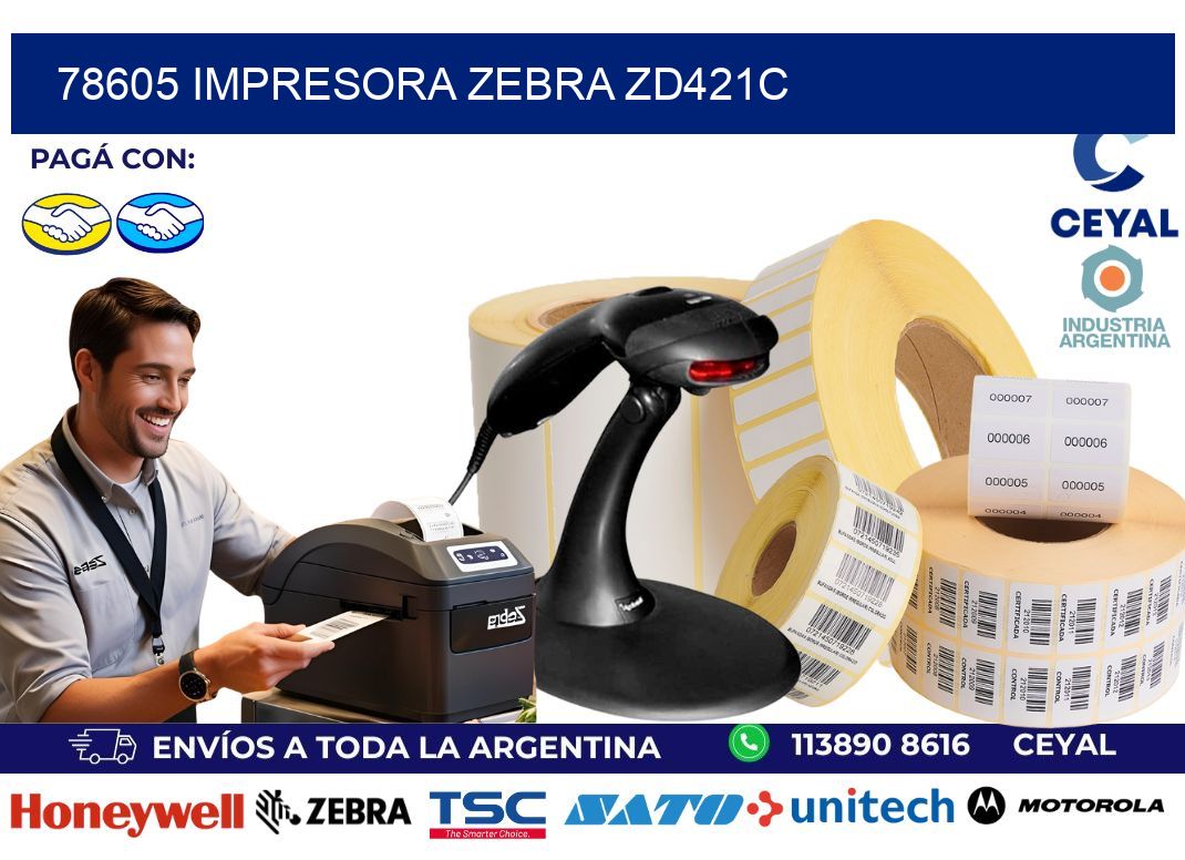 78605 Impresora Zebra zd421c