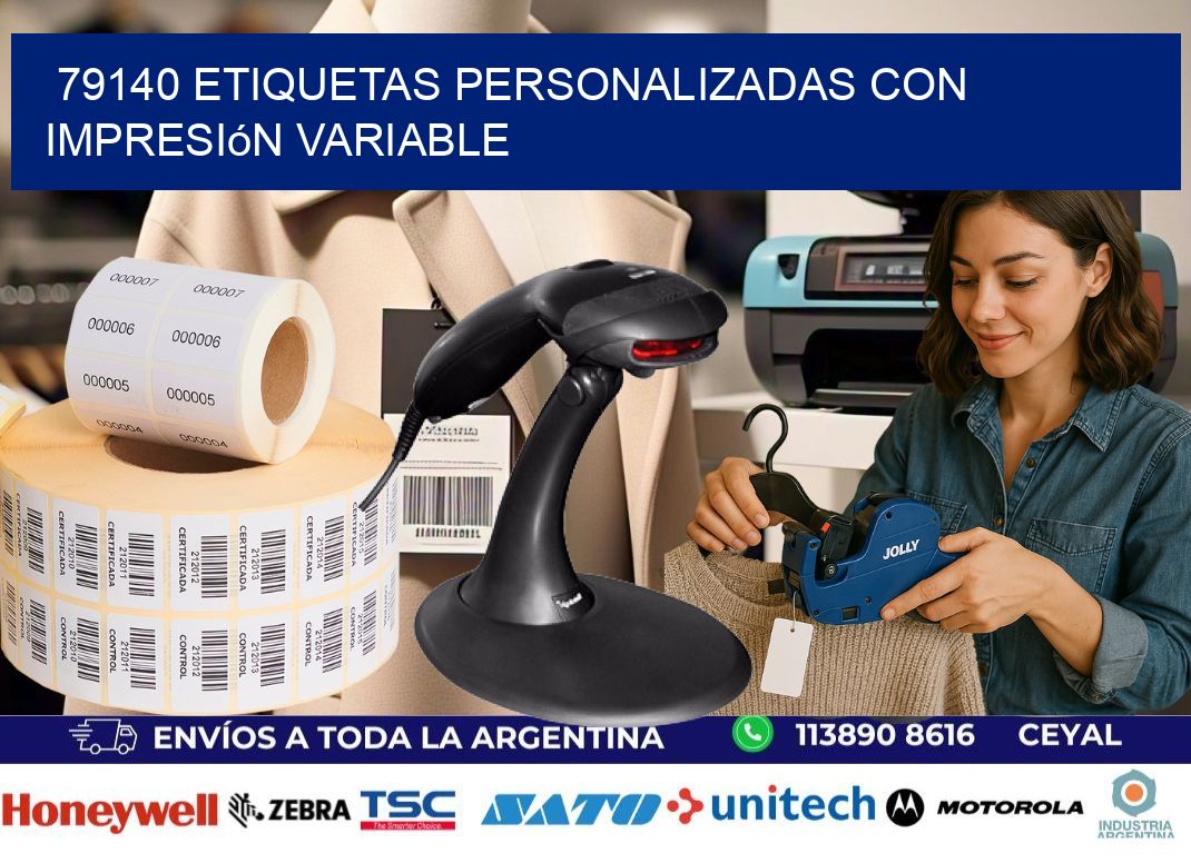 79140 etiquetas personalizadas con impresión variable