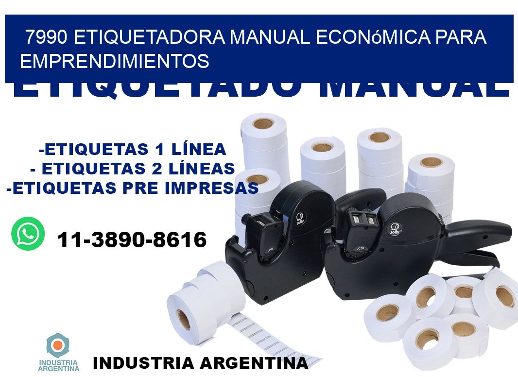 7990 etiquetadora manual económica para emprendimientos