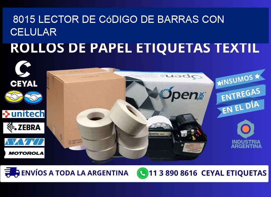 8015 Lector de código de barras con celular