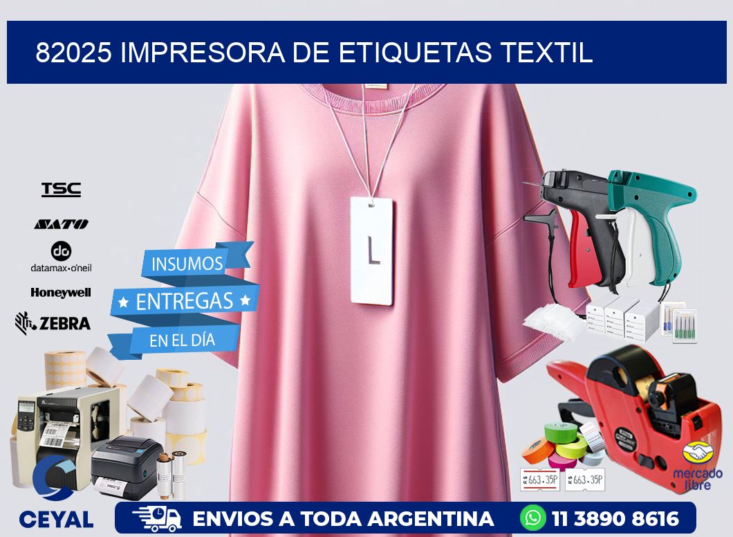 82025 Impresora de etiquetas textil