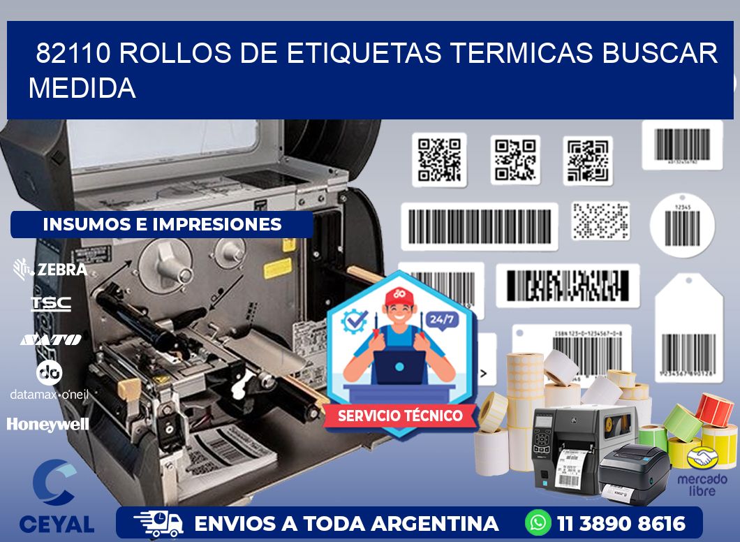82110 rollos de etiquetas termicas buscar medida