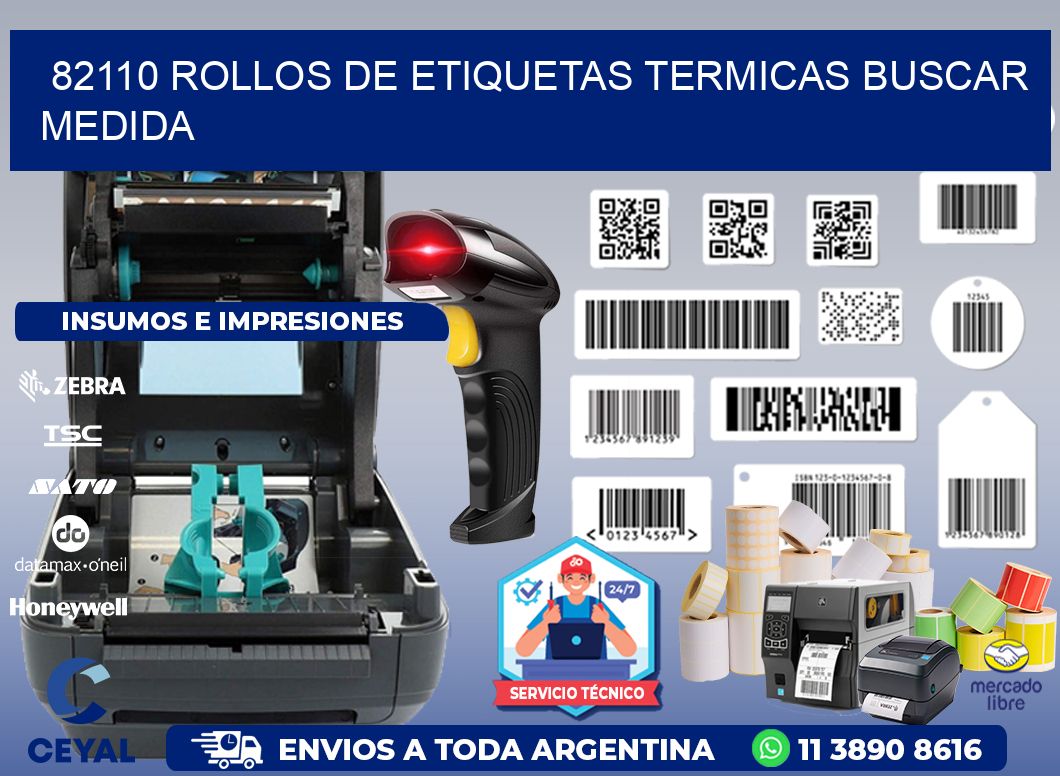 82110 rollos de etiquetas termicas buscar medida