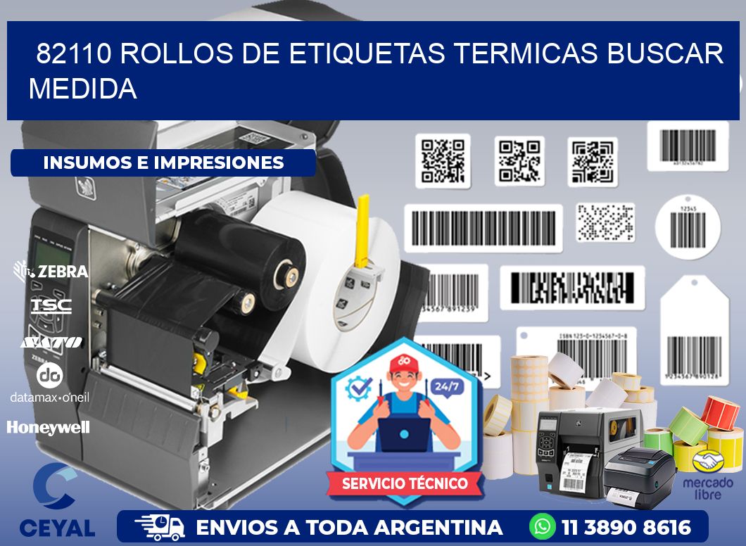 82110 rollos de etiquetas termicas buscar medida