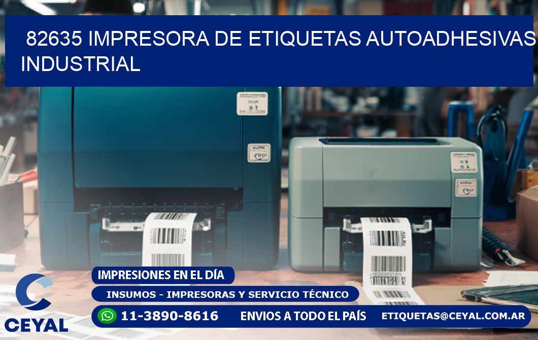 82635 Impresora de etiquetas autoadhesivas industrial