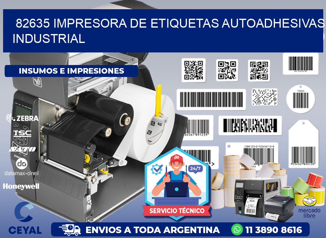 82635 Impresora de etiquetas autoadhesivas industrial
