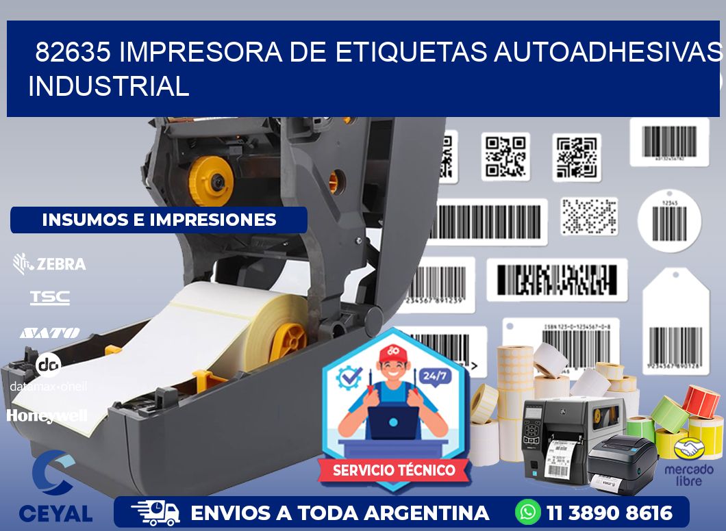 82635 Impresora de etiquetas autoadhesivas industrial