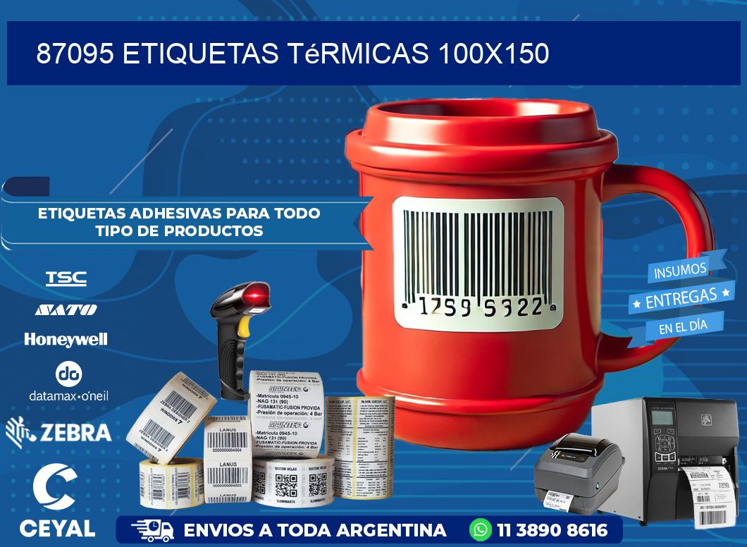 87095 etiquetas térmicas 100x150