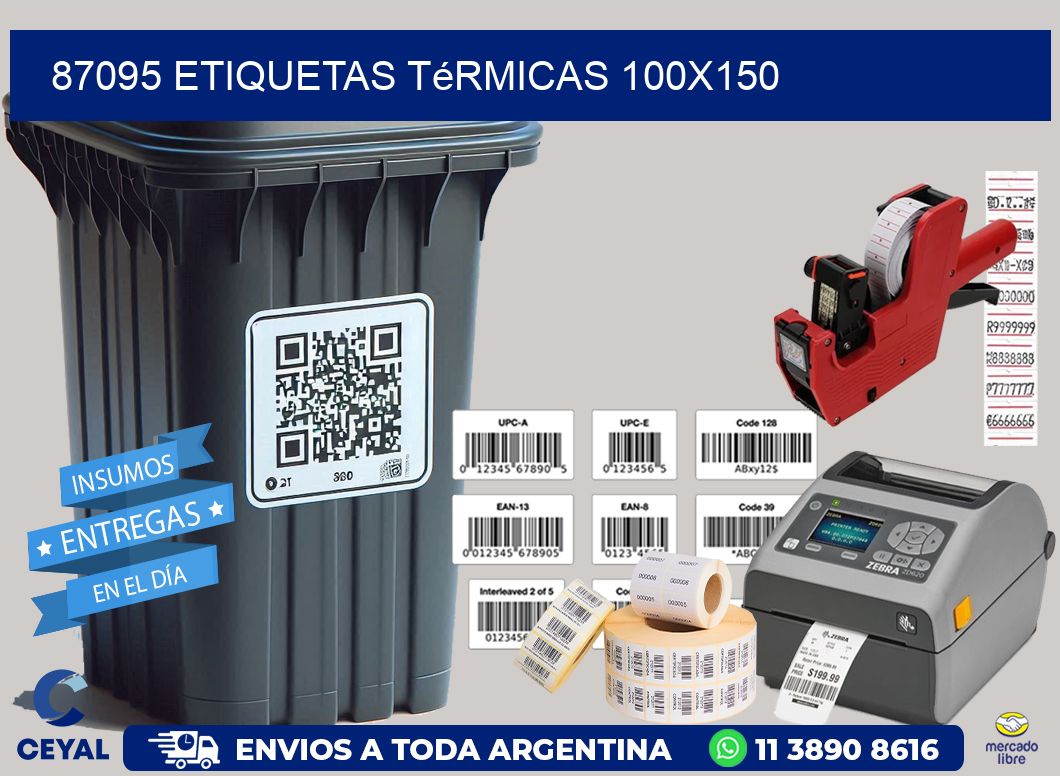 87095 etiquetas térmicas 100x150