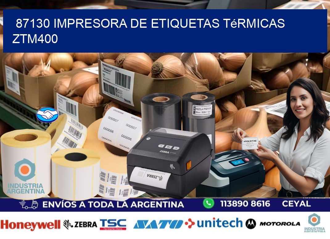 87130 Impresora de etiquetas térmicas ZTM400