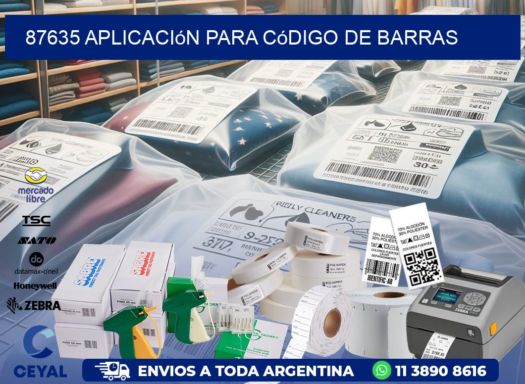 87635 Aplicación para código de barras