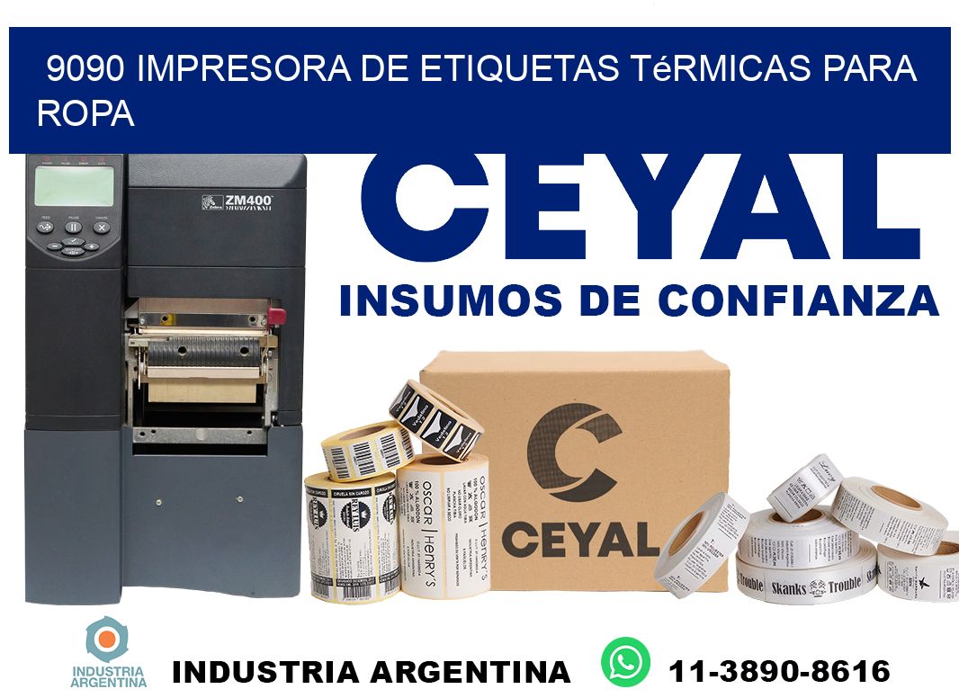 9090 impresora de etiquetas térmicas para ropa