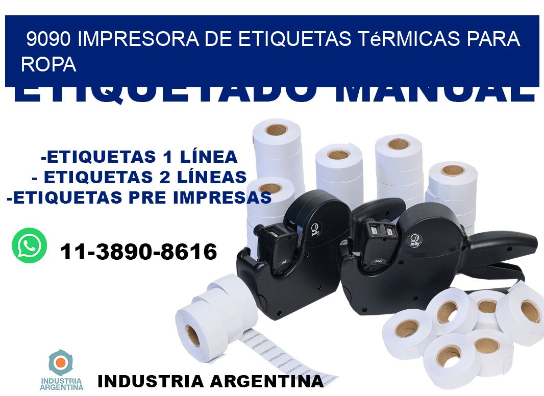 9090 impresora de etiquetas térmicas para ropa