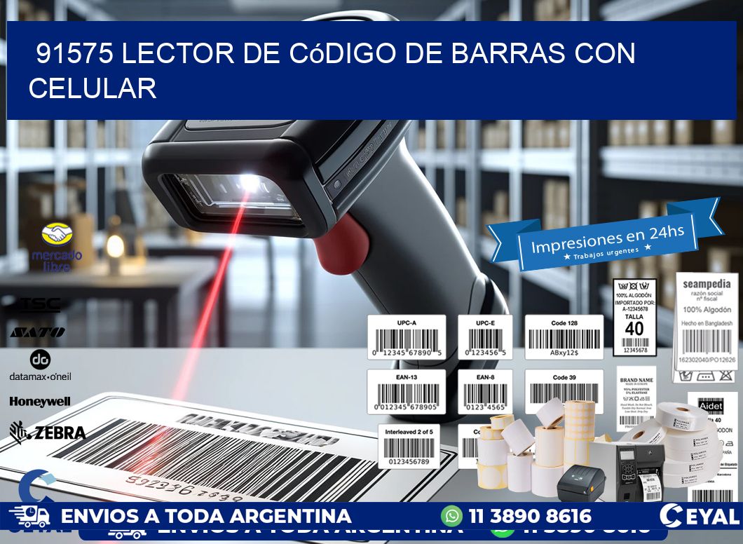 91575 Lector de código de barras con celular