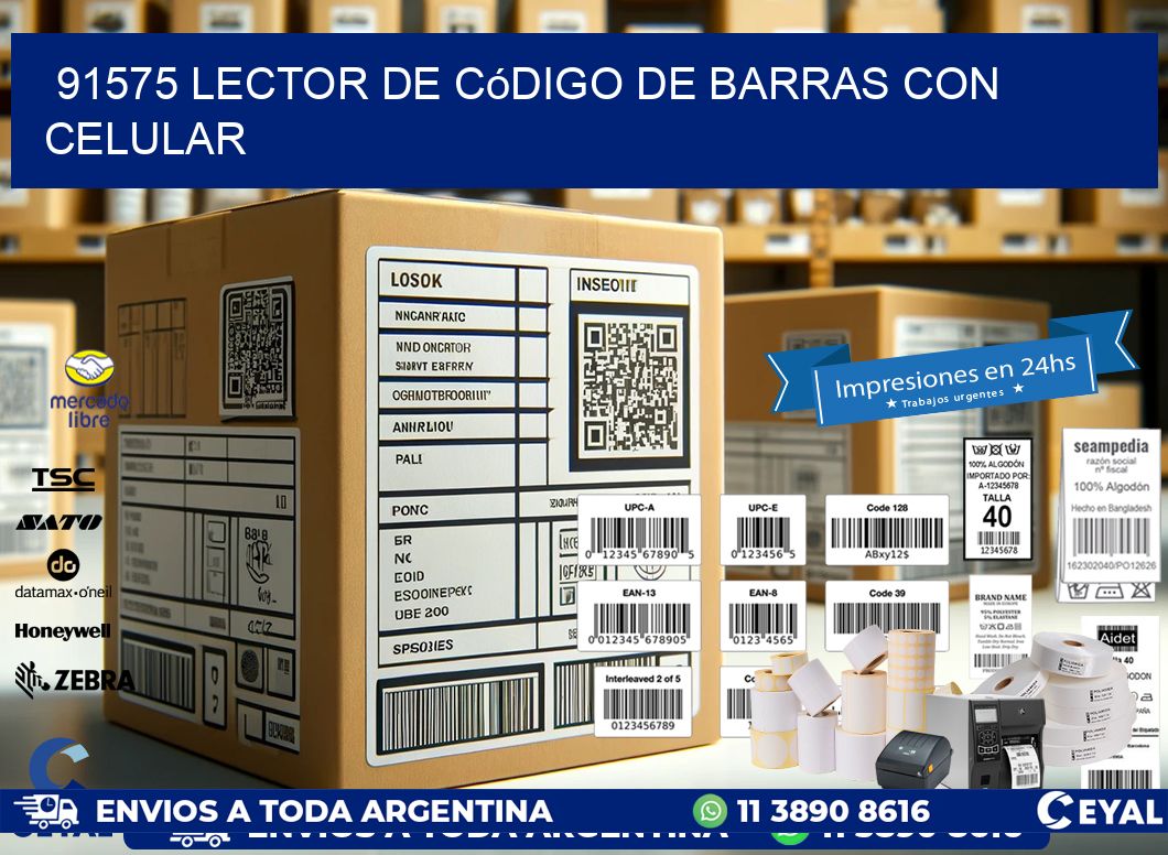 91575 Lector de código de barras con celular