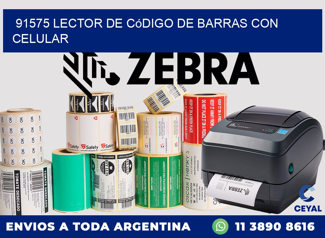 91575 Lector de código de barras con celular