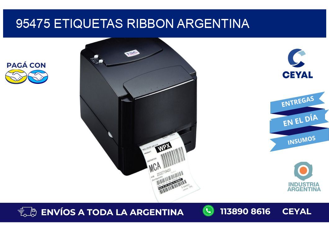 95475 etiquetas ribbon argentina