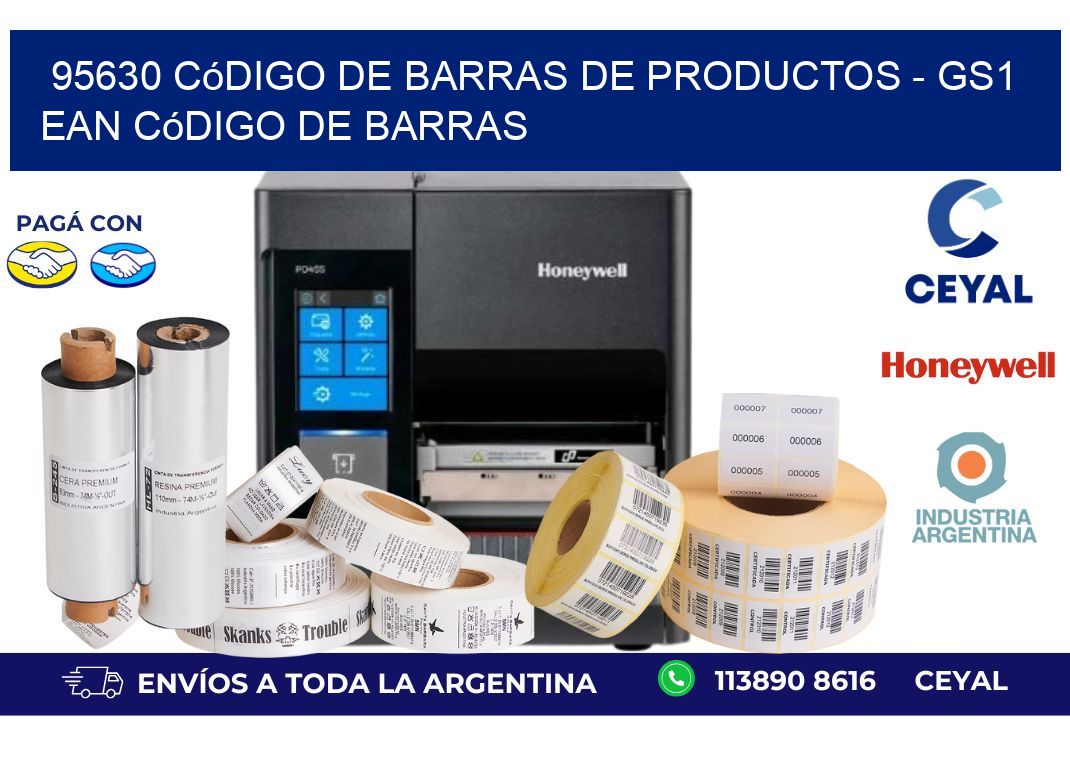 95630 Código de Barras de productos - GS1 ean Código de Barras