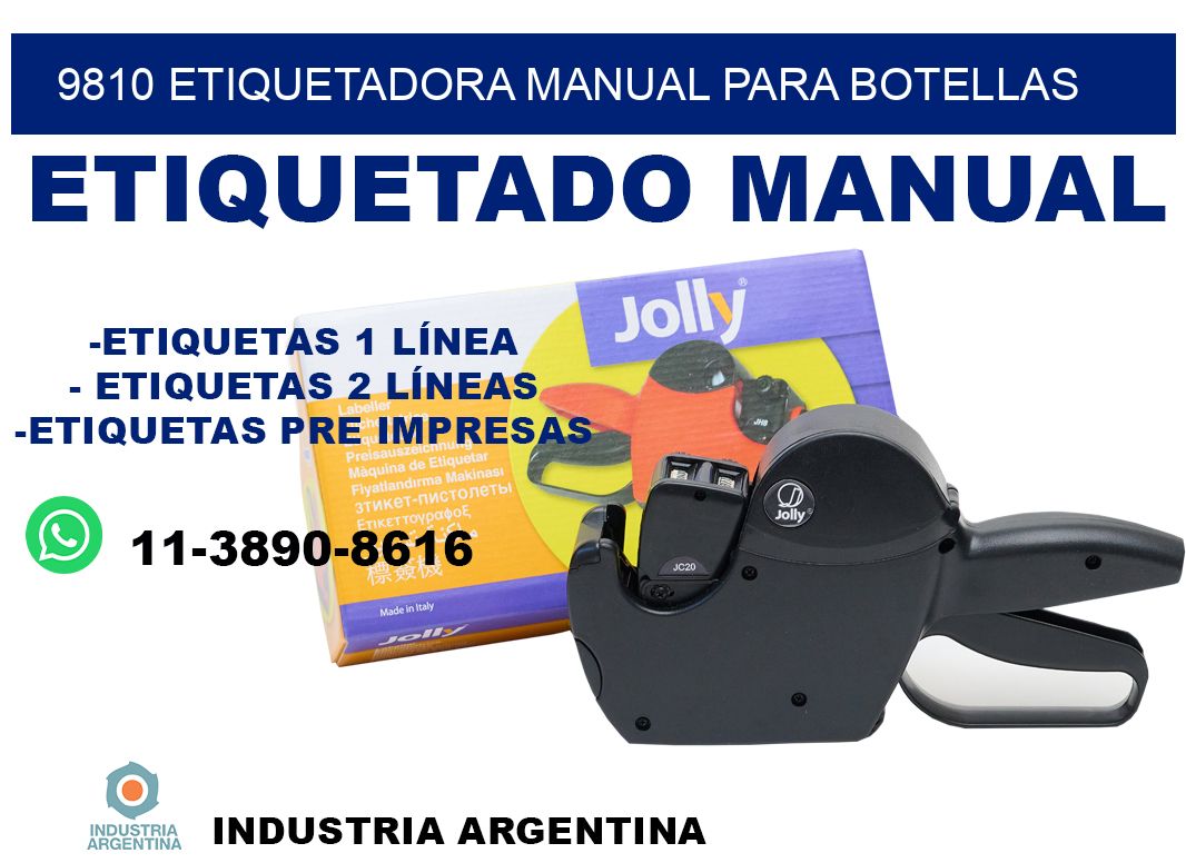 9810 etiquetadora manual para botellas