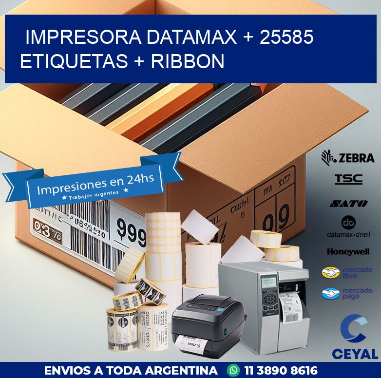 impresora DATAMAX + 25585 etiquetas + ribbon