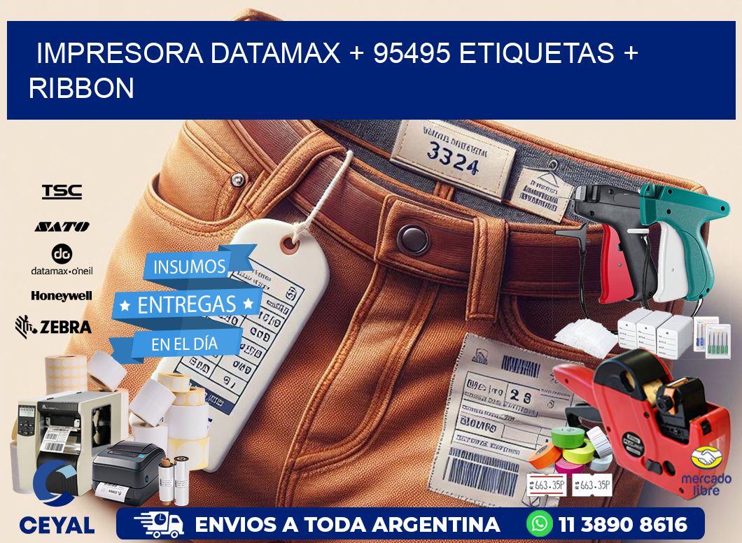 impresora DATAMAX + 95495 etiquetas + ribbon
