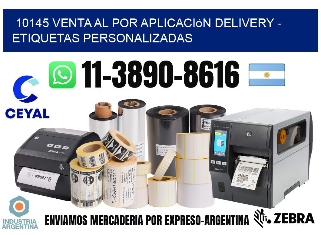 10145 Venta al Por Aplicación delivery - Etiquetas Personalizadas